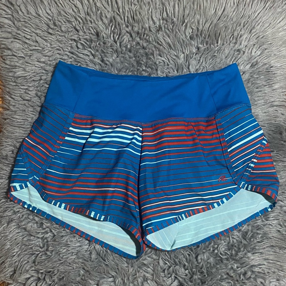 RoadRunner Sport Shorts Blue Stripes Size XS